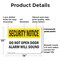 Signmission Do Not Open Door Alarm Will Sound OSHA Security Notice Sign, Plastic, 14in W x 10in L, 2PK OS-2PACK-SN-P-1014-L-11520 - alternate 6